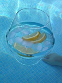 Floating gin & tonic