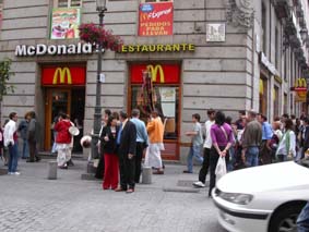 Mc Donalds p&aring; Calle Mayor