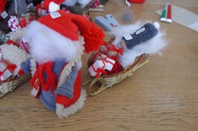 Tomte med sl&auml;de.